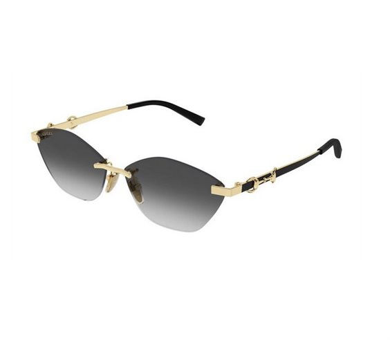 Lunettes de soleil Gucci Femme GG2050S002-GOLD-GOLD-GREY59 - GG2050S002-GOLD-GOLD-GREY59